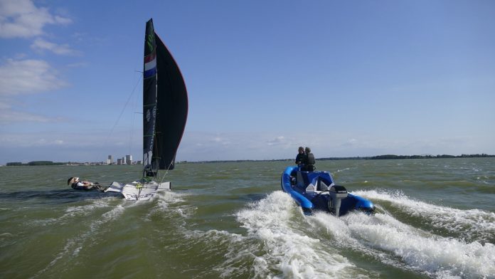 Zero emission Coach Boat for 2023 World Sailing Championships