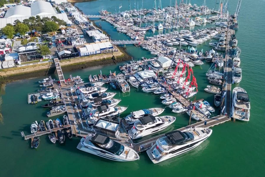 More than 350 boats were berthed in the marina for SIBS 2023