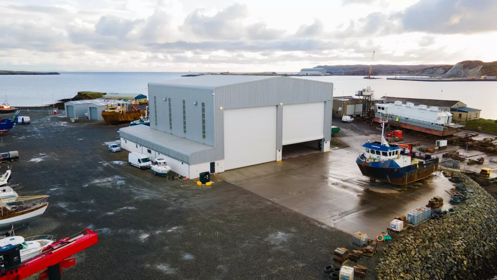 Coastal Workboats’ new premises at Stornoway Port