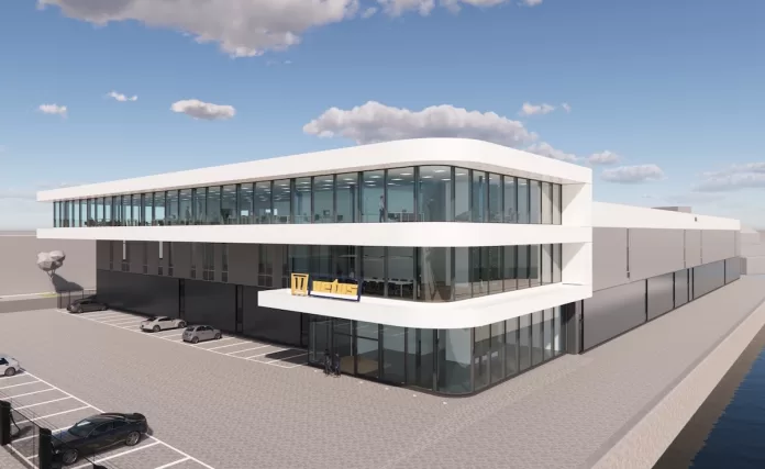An artists' impression of the new VETUS HQ
