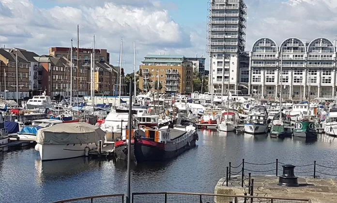 South Dock Marina, photo courtesy Southwark Council