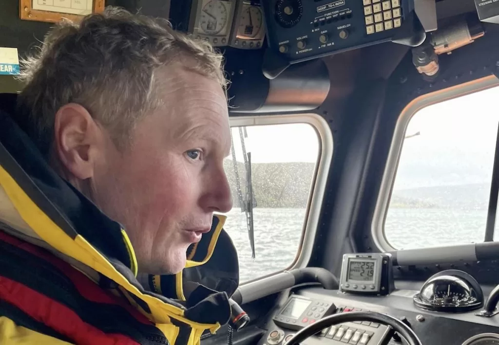 Gary served on the Red Bay lifeboat, photo courtesy Red Bay Lifeboats