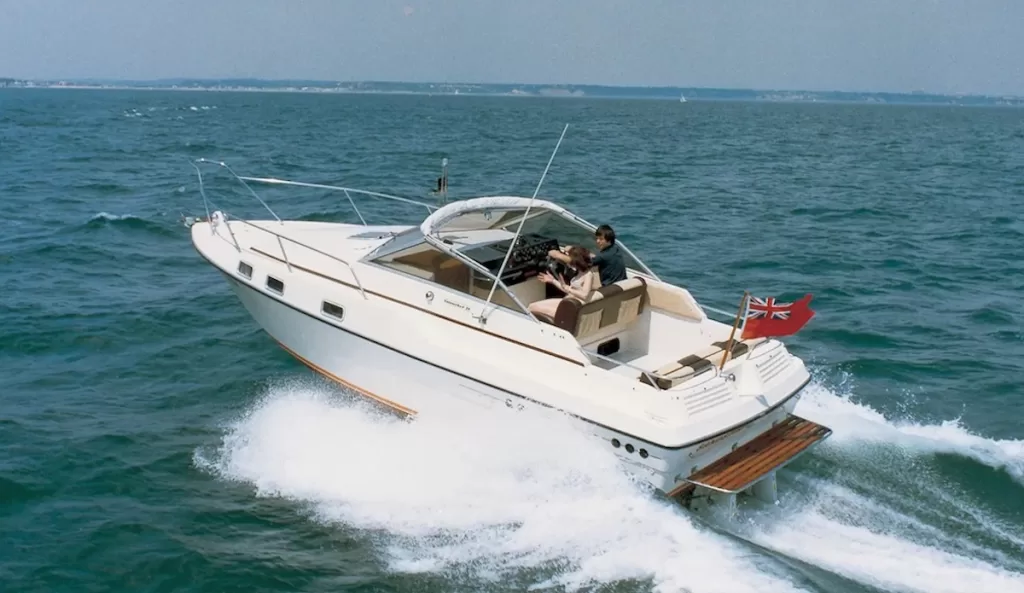 The Offshore 28 was Don Shead's first major project for Sunseeker. Photo courtesy Sunseeker