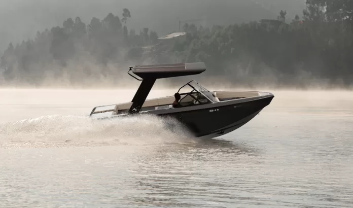 The new Arc Sport electric wakeboat
