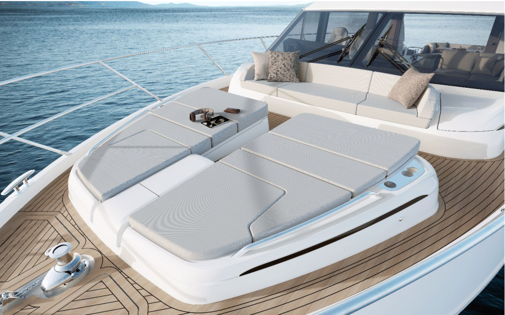 The Princess F58 Foredeck