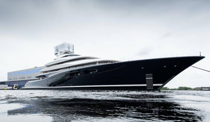 Feadship Project 821 is the world's first hydrogen fuel-cell superyacht. Photo courtesy Feadship
