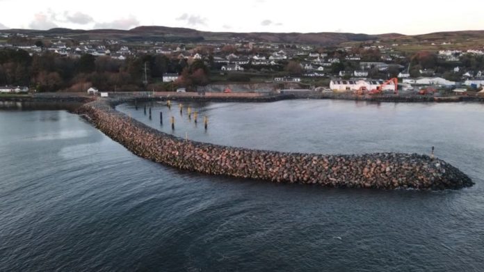 Greencastle's €25 million harbour breakwater has been officially opened
