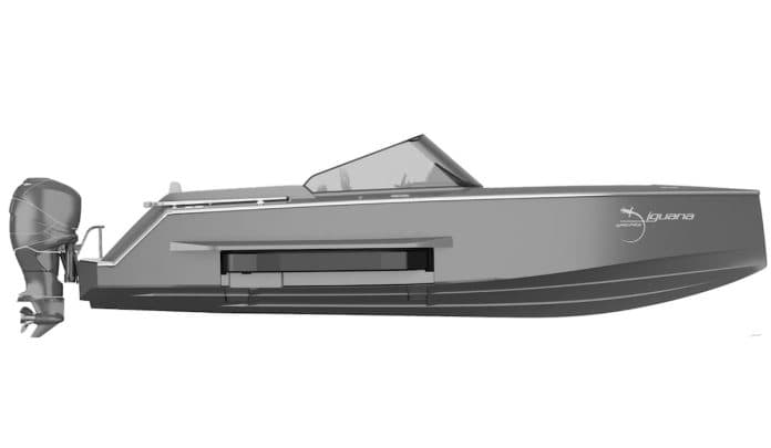 Iguana Yachts is to build its first electric amphibious model. Image courtesy Iguana Yachts