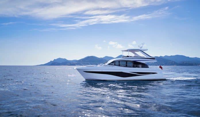 The F58 is one of Princess Yachts' latest models. Photo courtesy Princess Yachts