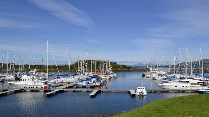 Craobh Marina is up for sale with a £10 million price tag. Photo courtesy Craobh Marina