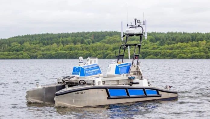 Blue Armada Robotics has taken delivery of a Hydorsurv USV. Photo courtesy Daniel Rasmussen/Hydrosurv