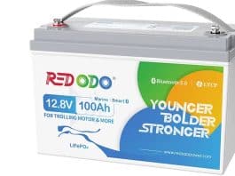 Redodo's new 12V 100A lithium battery has bluetooth and a low temperature cut off