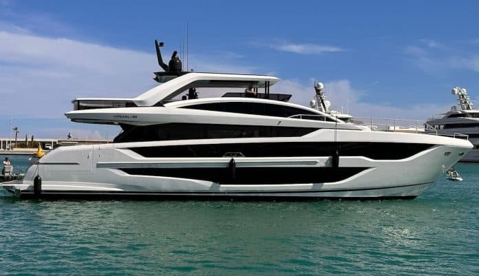 The Pearl 82 will receive her debut at the Cannes Yachting Festival in September 2024