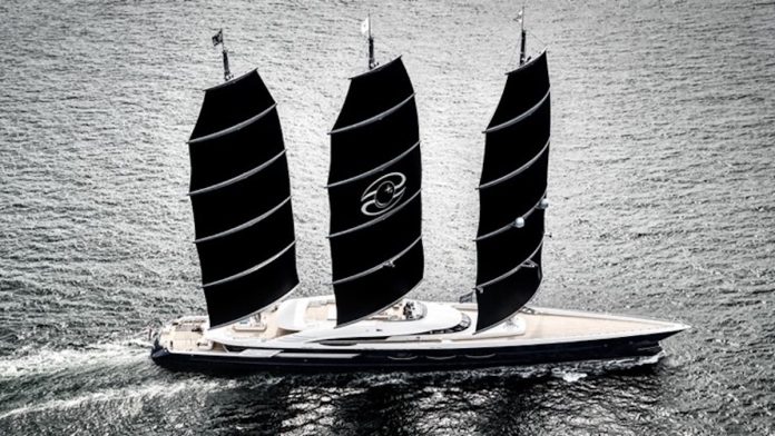 Black Pearl is fitted with the DynaRig system. Photo courtesy Tom van Oossanen : Oceaco