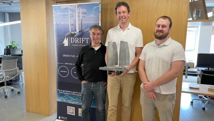 Neal Pawson, Ben Medland and Mike Mackay of DRIFT Energy which aims to make green energy at sea