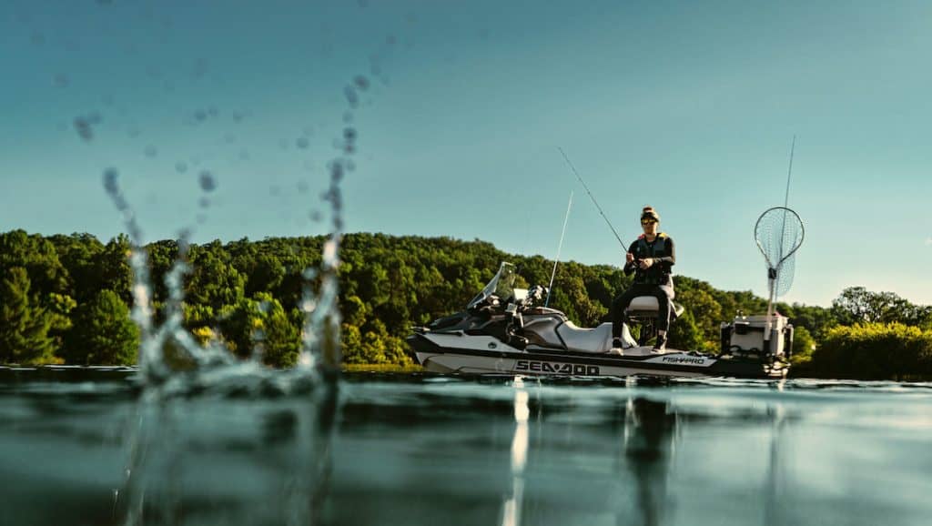 Sea Doo's new FishPro Apex PWC. PHoto courtesy BRP 2024 (CNW Group/BRP Inc.)