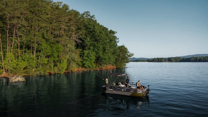 The 2025 Sea-Doo Switch Fish pontoon. Photo courtesy BRP 2024 (CNW Group/BRP Inc.)