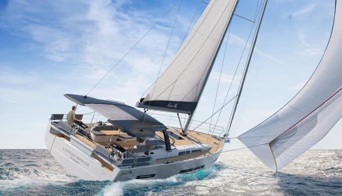 The new Hanse 590 will have its debut at Cannes Yachting Festival. Photo courtesy HanseYachts AG