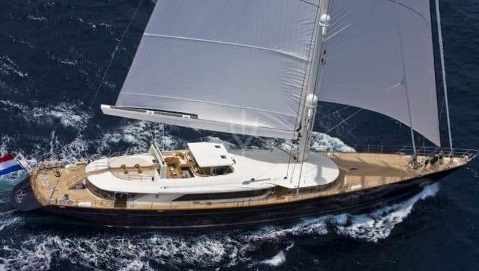 The superyacht Bayesian sank off the coast of Sicily. Photo courtesy YachtCharterFleet