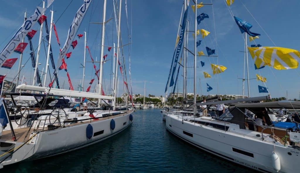 The exhibition layout was modified in both ports at the Cannes Yachting Festival