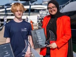 The winners of the Superyacht UK Young Designer competition