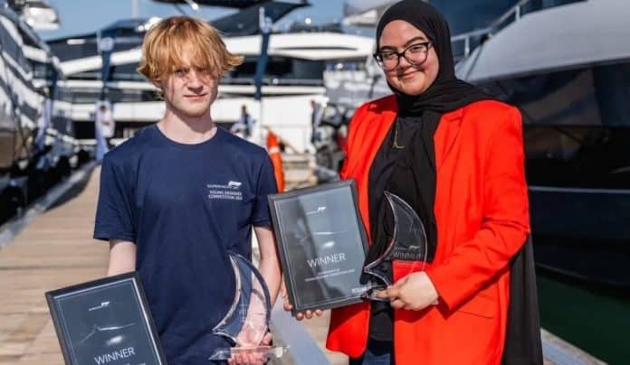 The winners of the Superyacht UK Young Designer competition