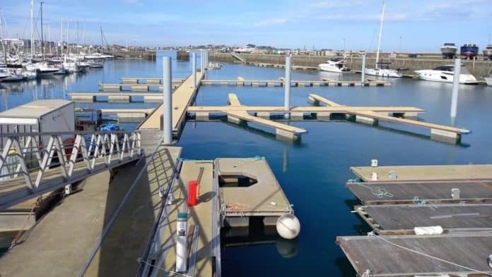 Walcon Marine has installed new pontoons at Guernsey QEII Marina