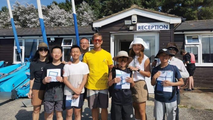 Rockley Watersports has signed a three-year partnership to being Chinese students to its base in Poole. Photo courtesy Rockley Watersports