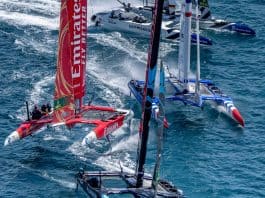 SailGP is introducing new faster foils for 2025. Photo credit Bob Martin for SailGP