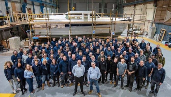 The team at Cockwells boatbuilder