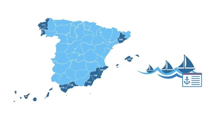 Spanish boat registrations down 8%