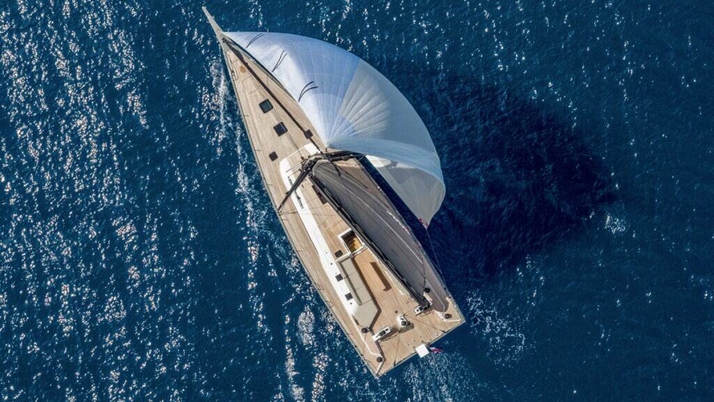 The yacht is designed to deliver speed and responsiveness under sail. Photo credit Fabio Taccola