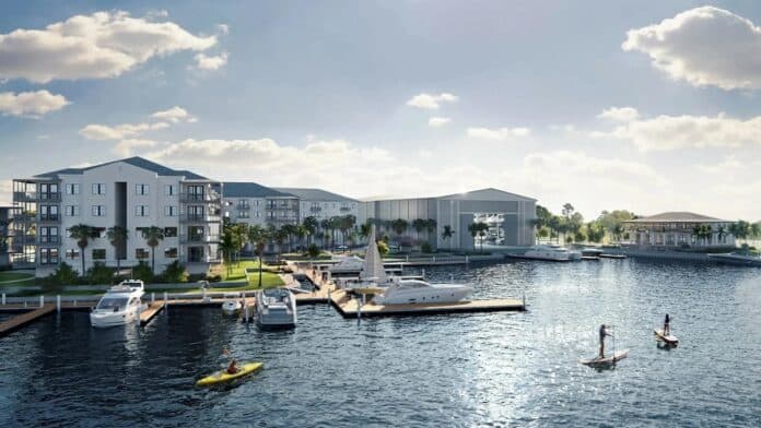 $121 million financing for marina and resort development