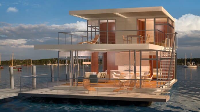 Stephens Waring Design introduces floating homes concept