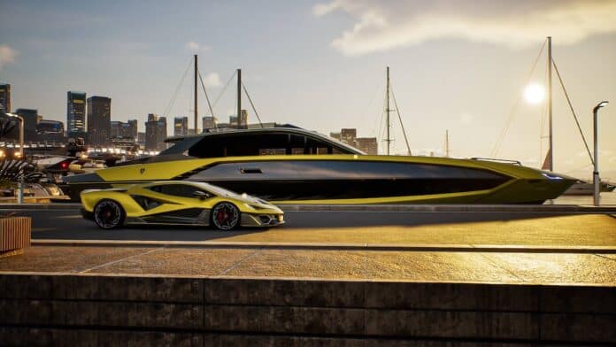 New superyacht inspired by Lamborghini Fenomeno sports car