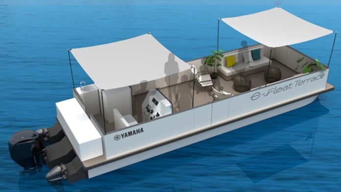 Yamaha Motor’s eFloat Terrace is powered with Toshiba’s new SCiB 24V battery pack New 24V battery pack from Toshiba
