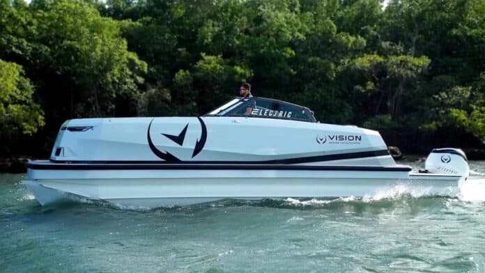 Spectre is a 26ft 6in model with a dual console and dual 10in touch screens