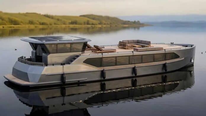 Contemporary barge targets canals and coast